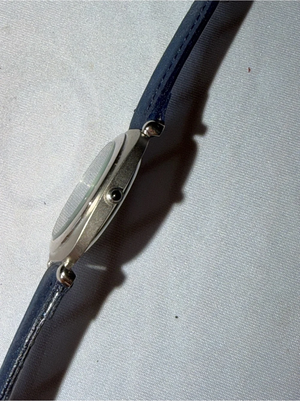 Vintage Asiana Airlines Blue Quartz Promo Wrist Watch New Battery Needed